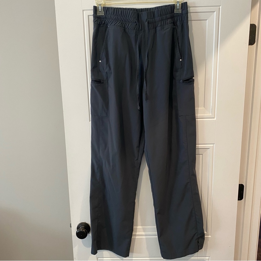 UA Easy Stretch ES Women’s Ellie 5pocket pewter high waist wide leg scrub pants